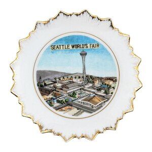 Seattle World’s Fair 1962 Collector Plate Souvenir Vintage IAAC Japan 5"